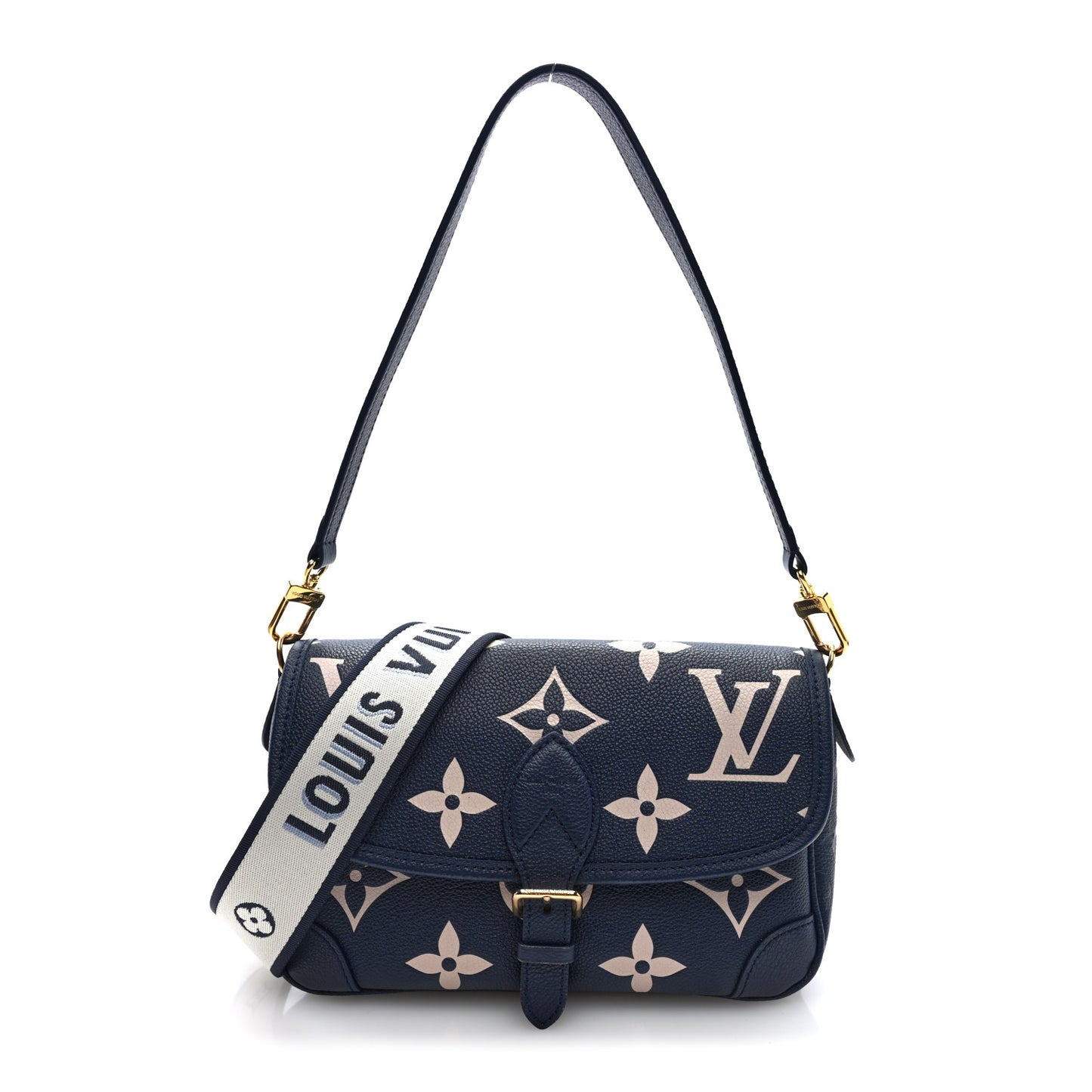 Empreinte Giant Monogram Diane Navy Creme
