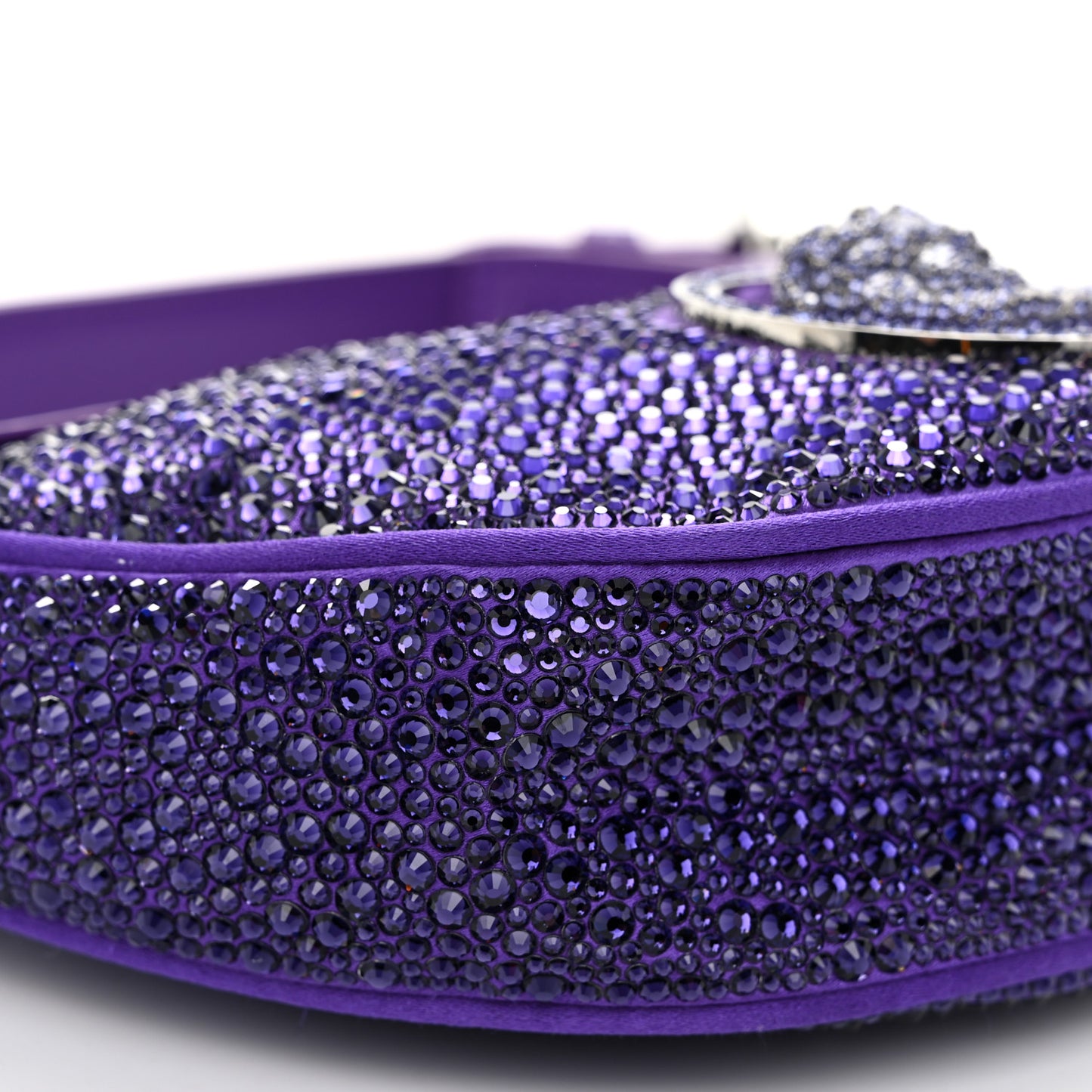 Crystal Repeat Mini Hobo Purple