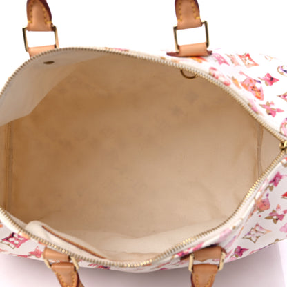 Louis Vuitton Watercolor Aquarelle Speedy 35 White 5 of 14