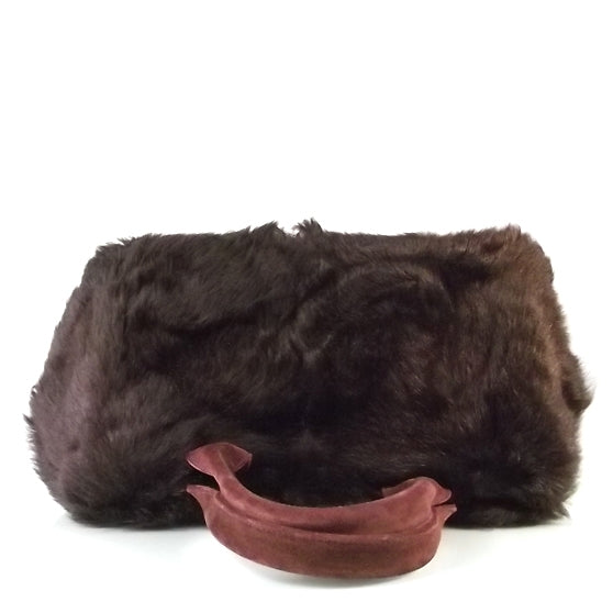 Calf Hair Shearling Suede Bag Mimetico
