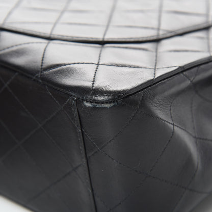 Chanel Lambskin Quilted XL Jumbo Single Flap Black 12 of 19