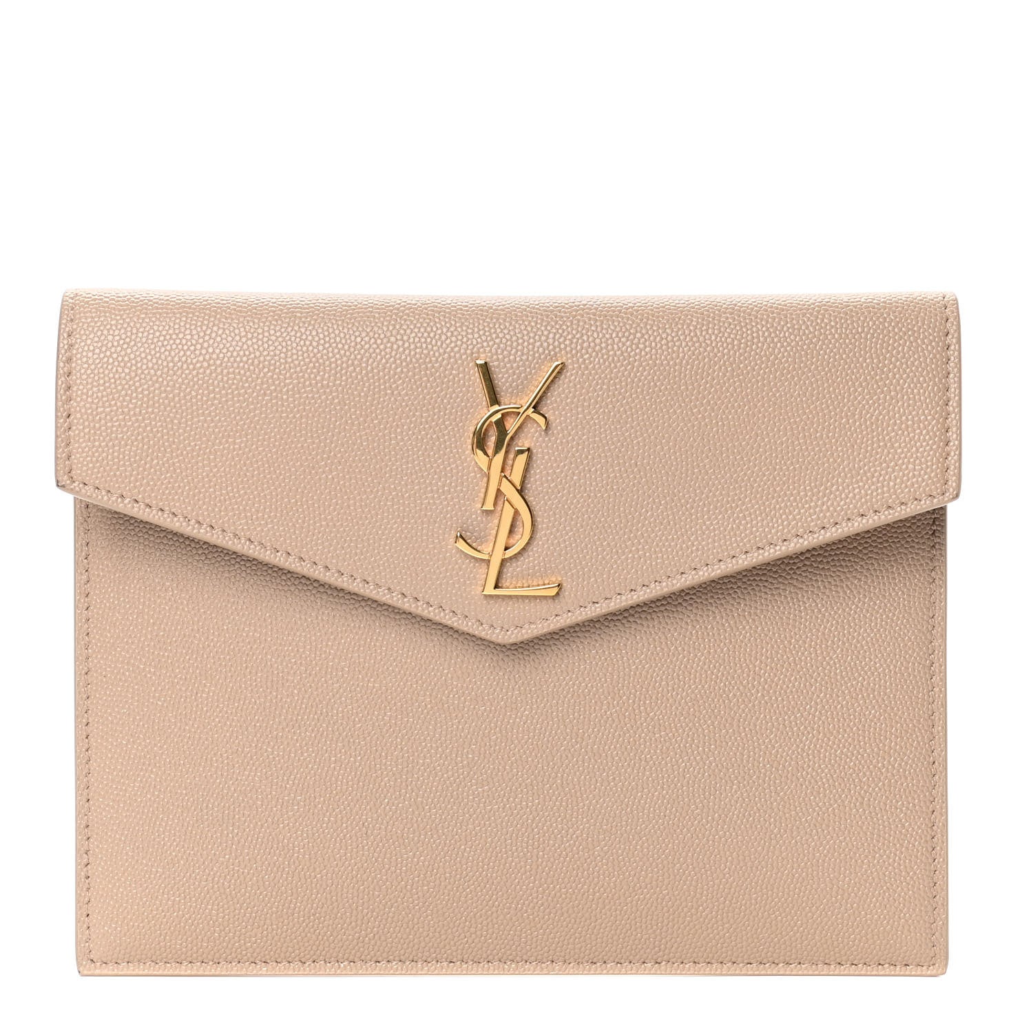 Saint Laurent Grain De Poudre Uptown Baby Pouch Beige 1 of 4