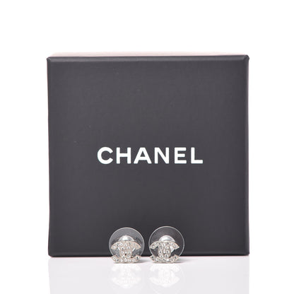 Chanel Crystal Mini Timeless CC Earrings 4 of 4
