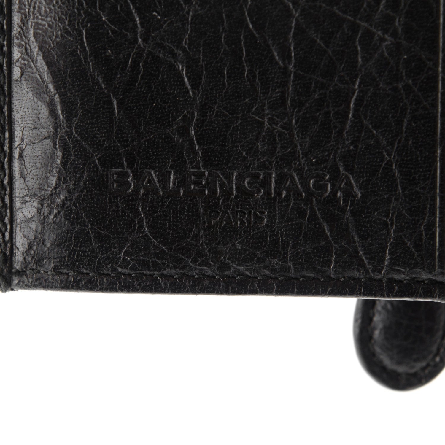 Balenciaga Agneau Giant Gold Card Case Black 6 of 7