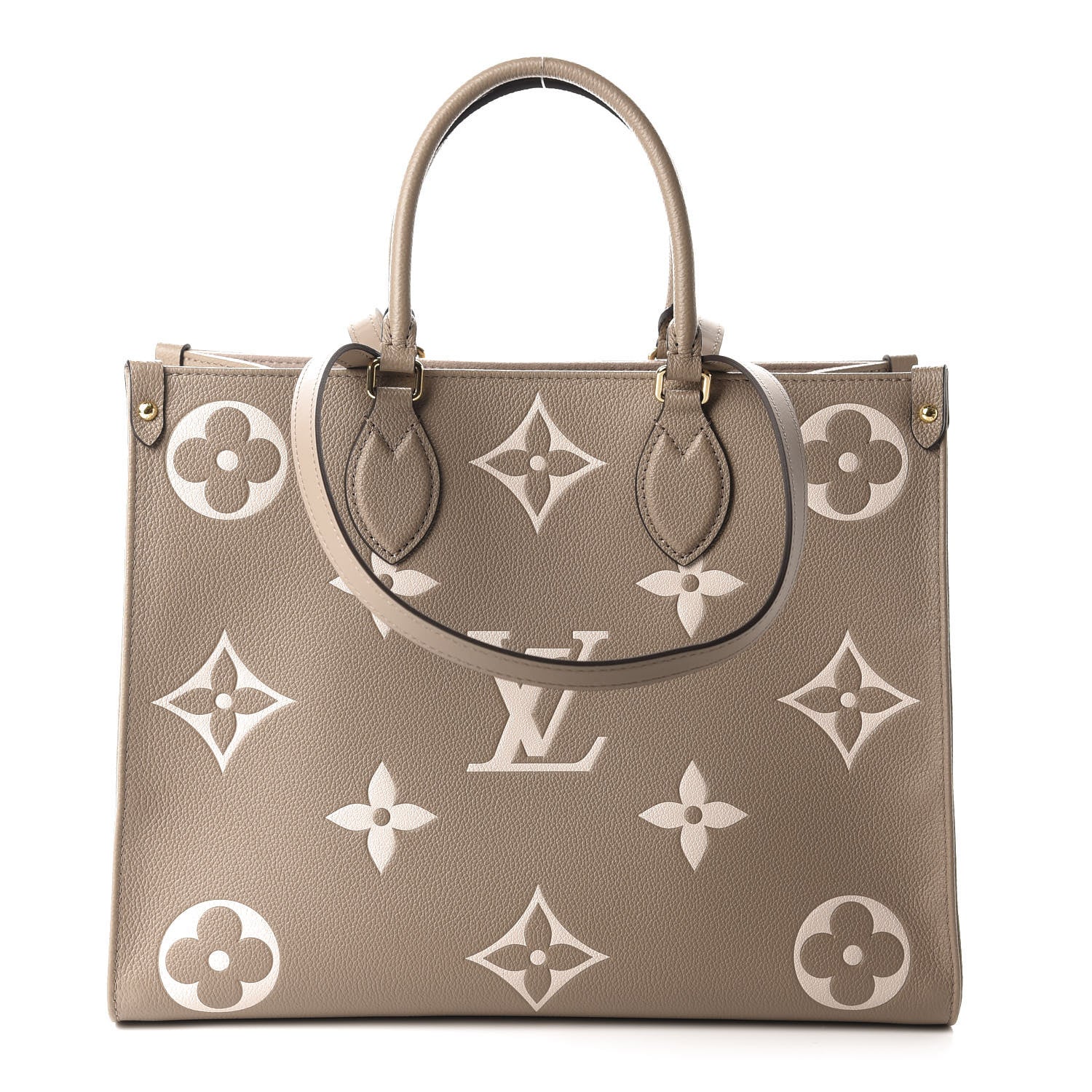 Louis Vuitton Empreinte Monogram Giant Onthego MM Tourterelle Creme 1 of 10