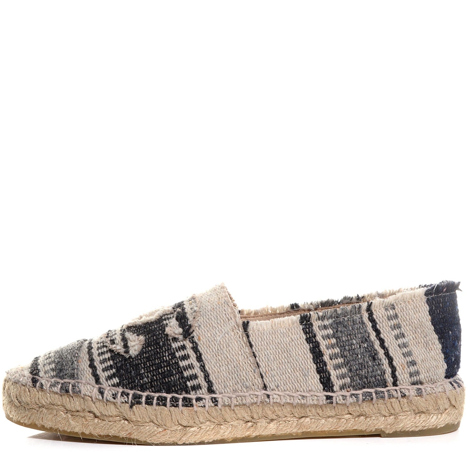 Chanel Canvas Striped CC Espadrilles 38 1 of 6