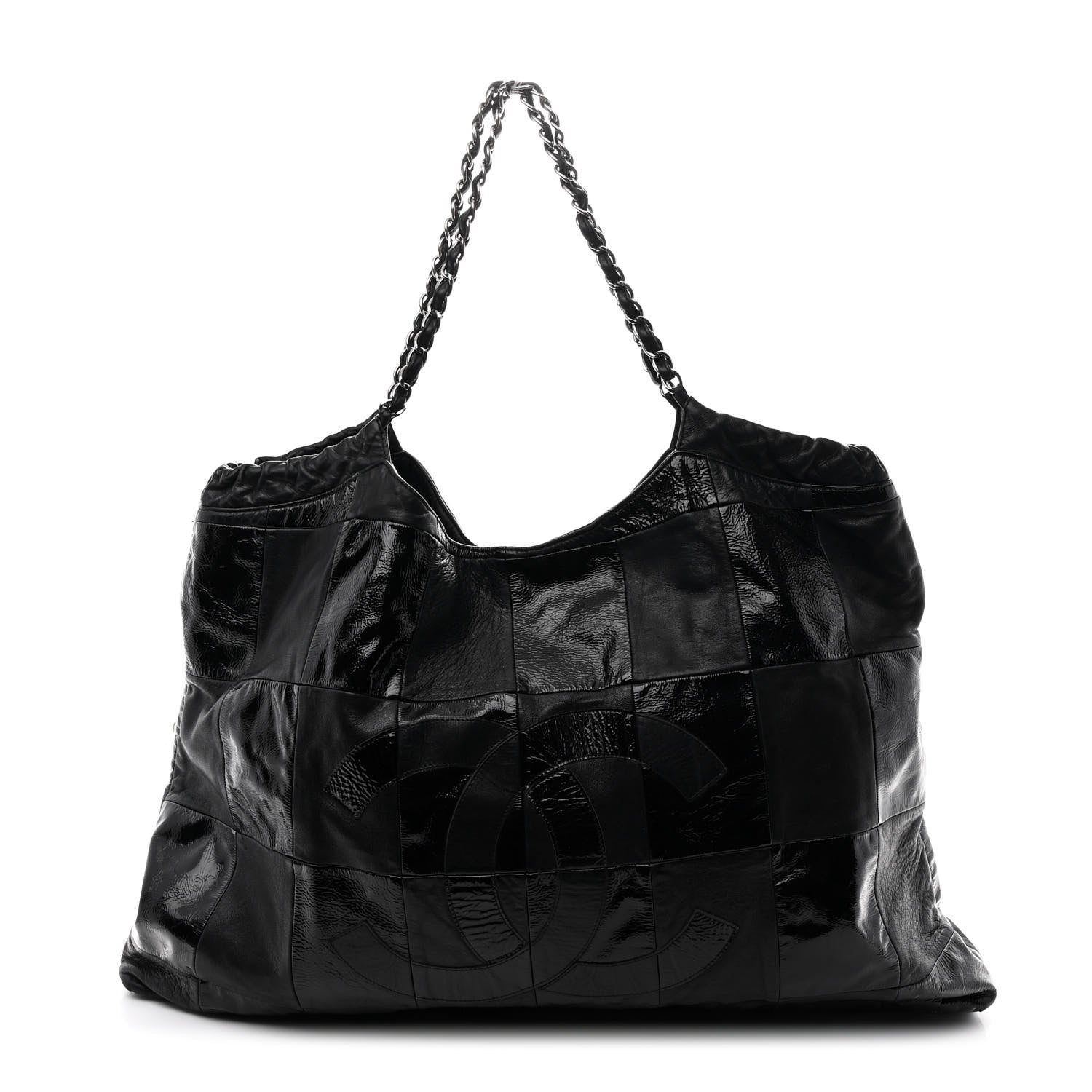 Chanel Patent Patchwork Brooklyn Tote Black 1 of 11