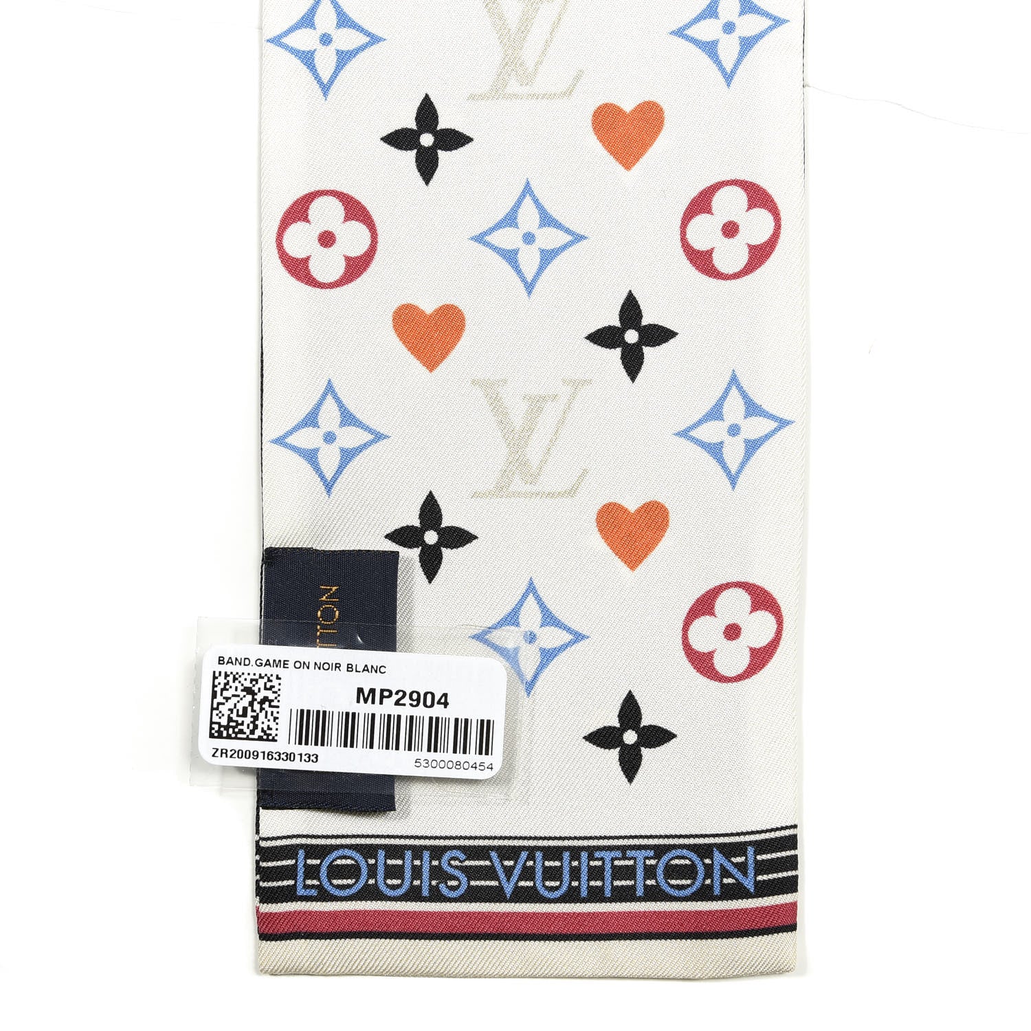 Louis Vuitton Silk Game On Bandeau Black White 2 of 4