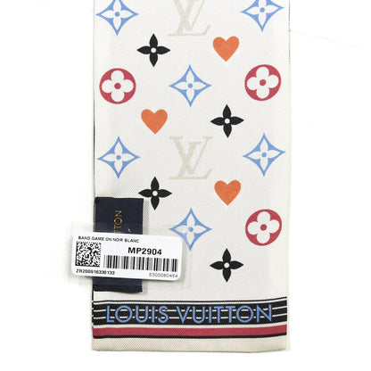 Louis Vuitton Silk Game On Bandeau Black White 2 of 4