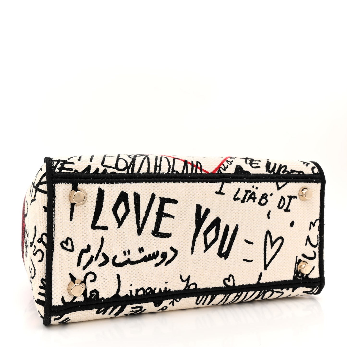 Canvas Medium DiorAmour Graffiti Lady D-Lite Latte
