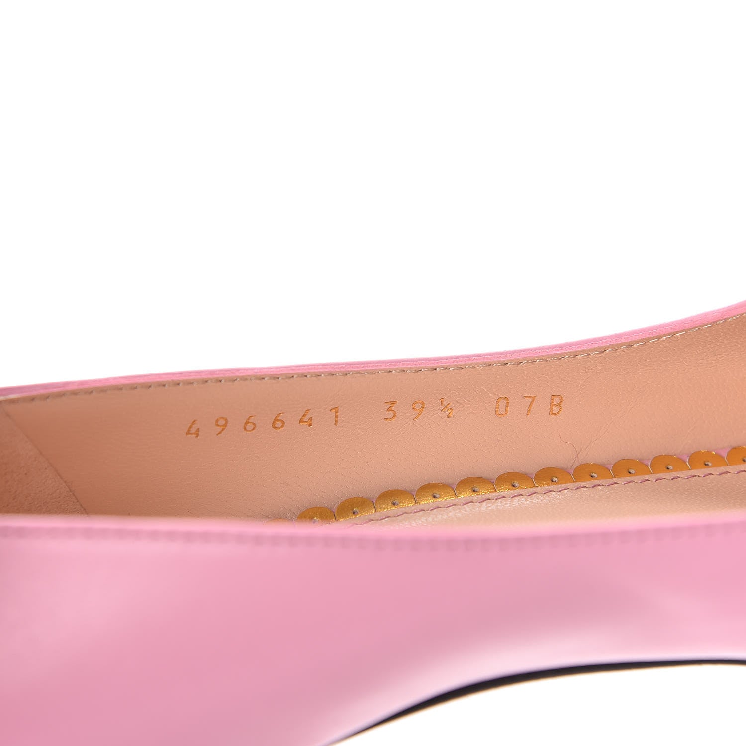 Gucci Nappa Queen Margaret Bow Mid Heel Pumps 39.5 Sugar Pink 8 of 9