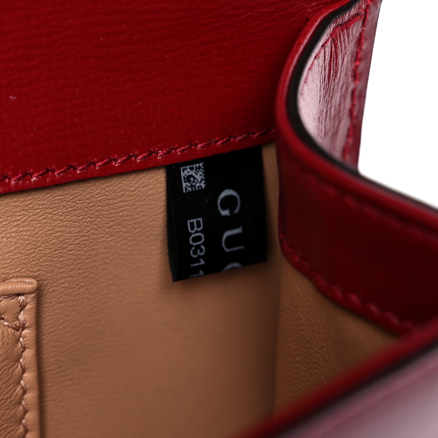 Gucci Textured Calfskin Torchon GG Broadway Envelope Clutch Romantic Cherry 8 of 11