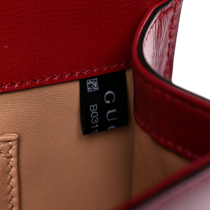 Gucci Textured Calfskin Torchon GG Broadway Envelope Clutch Romantic Cherry 8 of 11