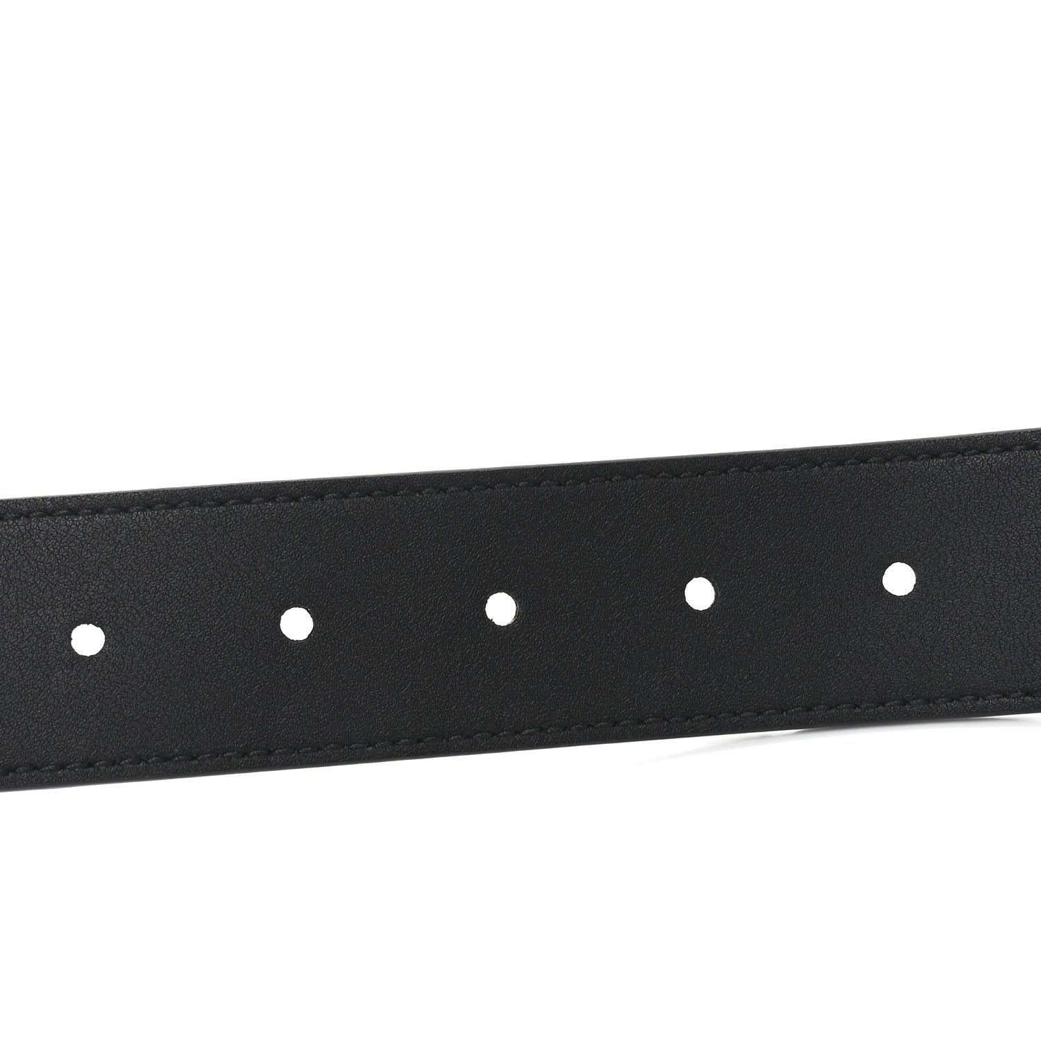 Gucci Piuma Calfskin Jumbo GG Embossed 35mm Belt 115 46 Black 4 of 5