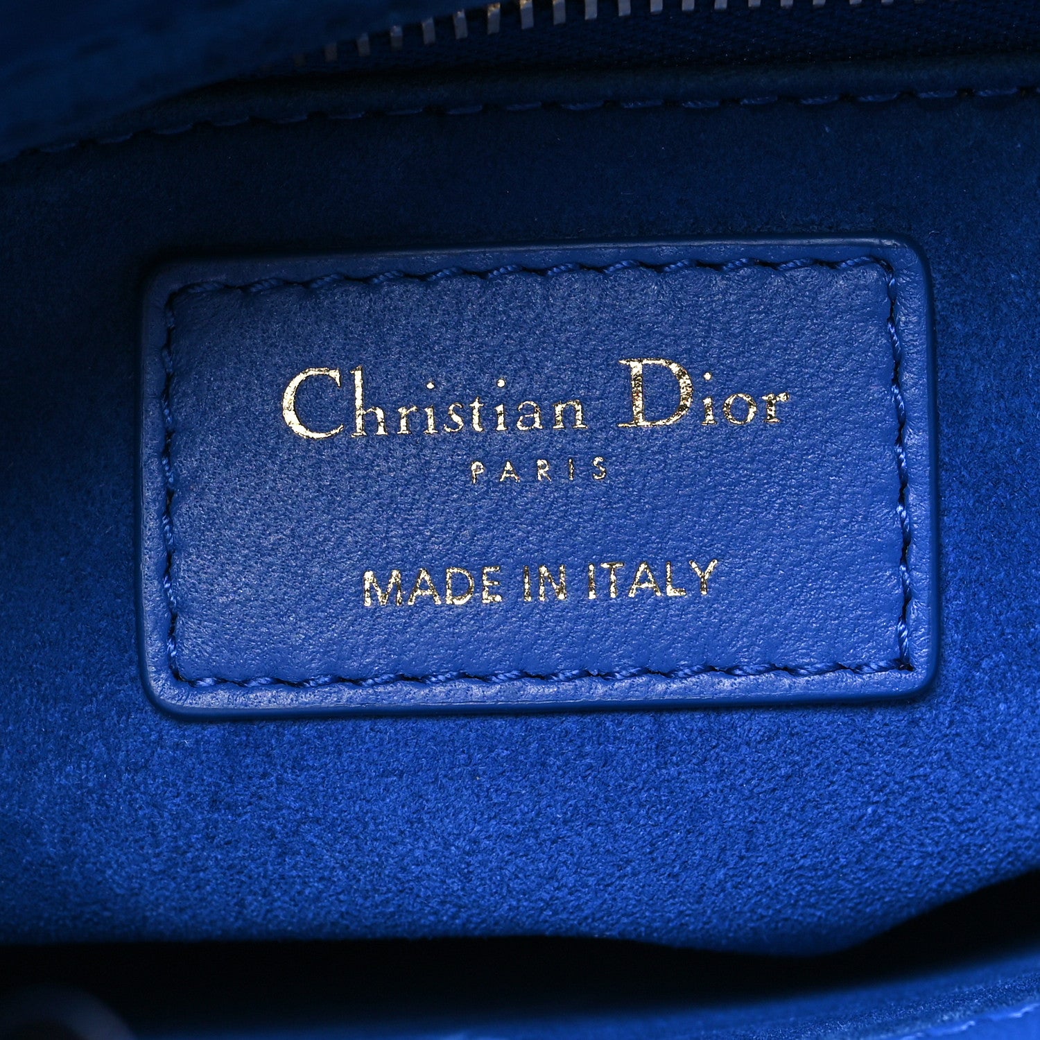 Christian Dior Lambskin Cannage Small My ABCDior Lady Dior Blue 6 of 12