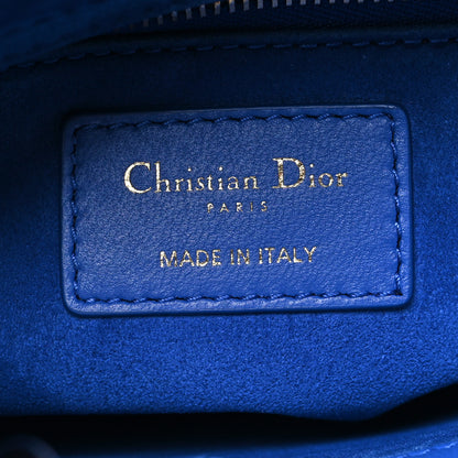 Christian Dior Lambskin Cannage Small My ABCDior Lady Dior Blue 6 of 12