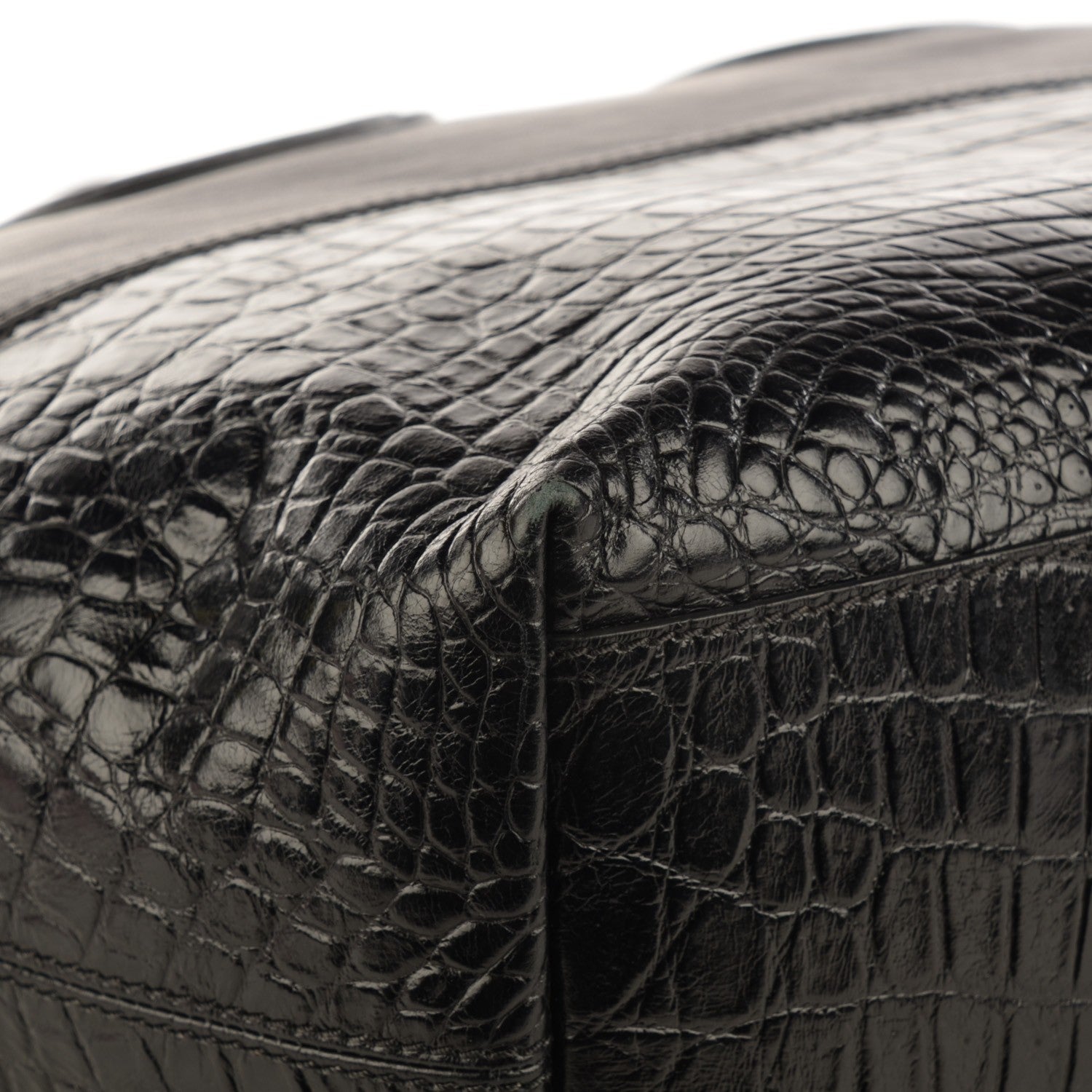Givenchy Calfskin Crocodile Embossed Medium Nightingale Black 8 of 8