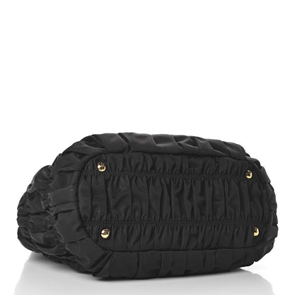 Prada Tessuto Nylon Gaufre Satchel Black 4 of 11