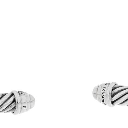 David Yurman Sterling Silver Diamond 5mm Cable Classics Dome Bracelet 3 of 4