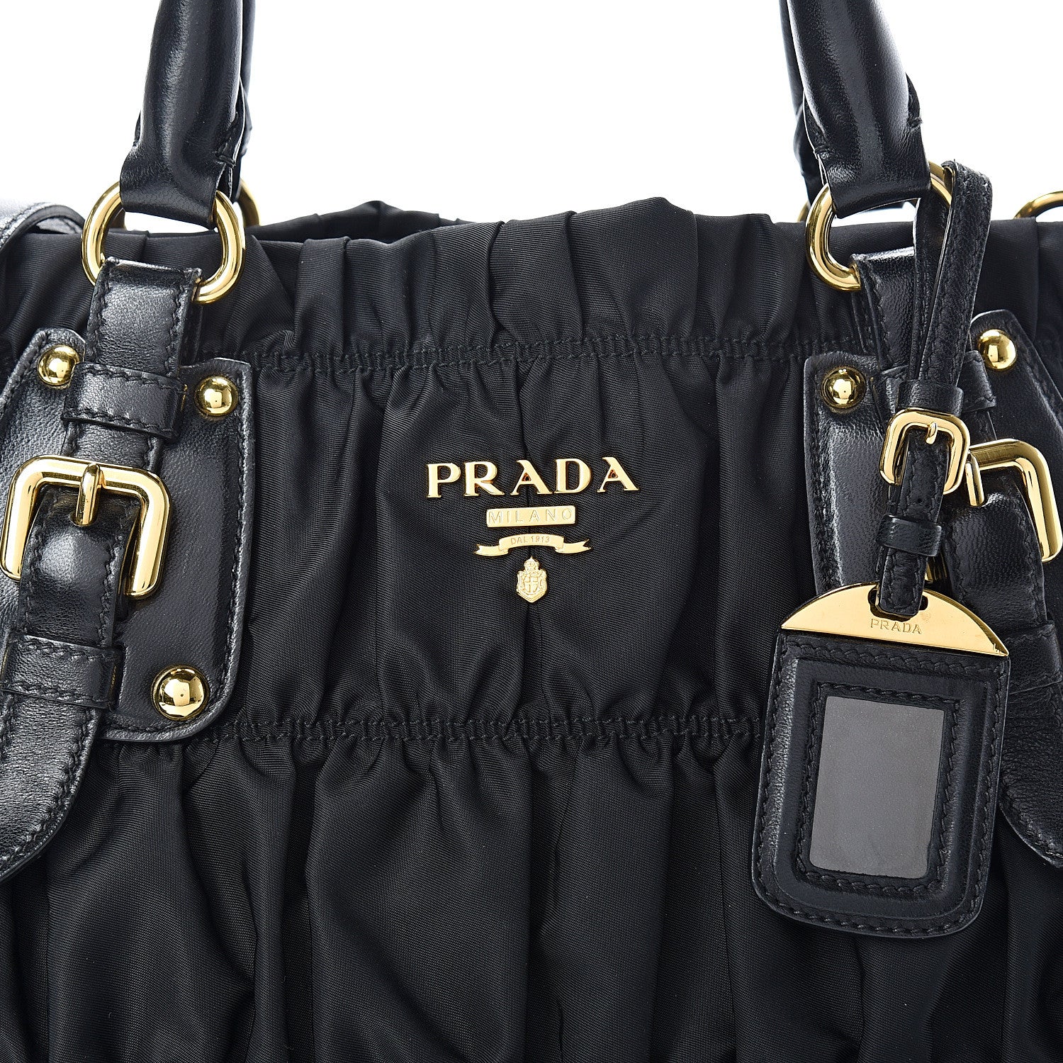 Prada Tessuto Nylon Gaufre Tote Black 8 of 15