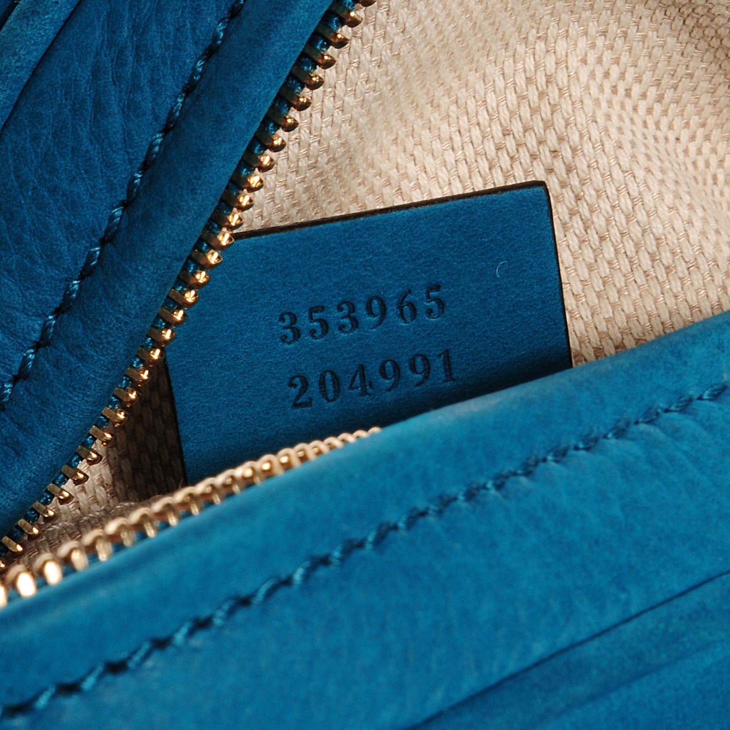 Gucci Vitello Range Mini Soho Chain Bag Deep Cobalt 7 of 9