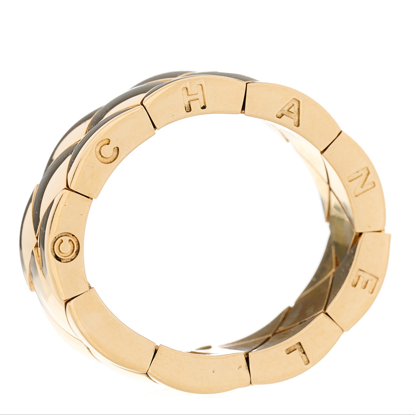 18K Yellow Gold Small Matelasse Ring 57 8