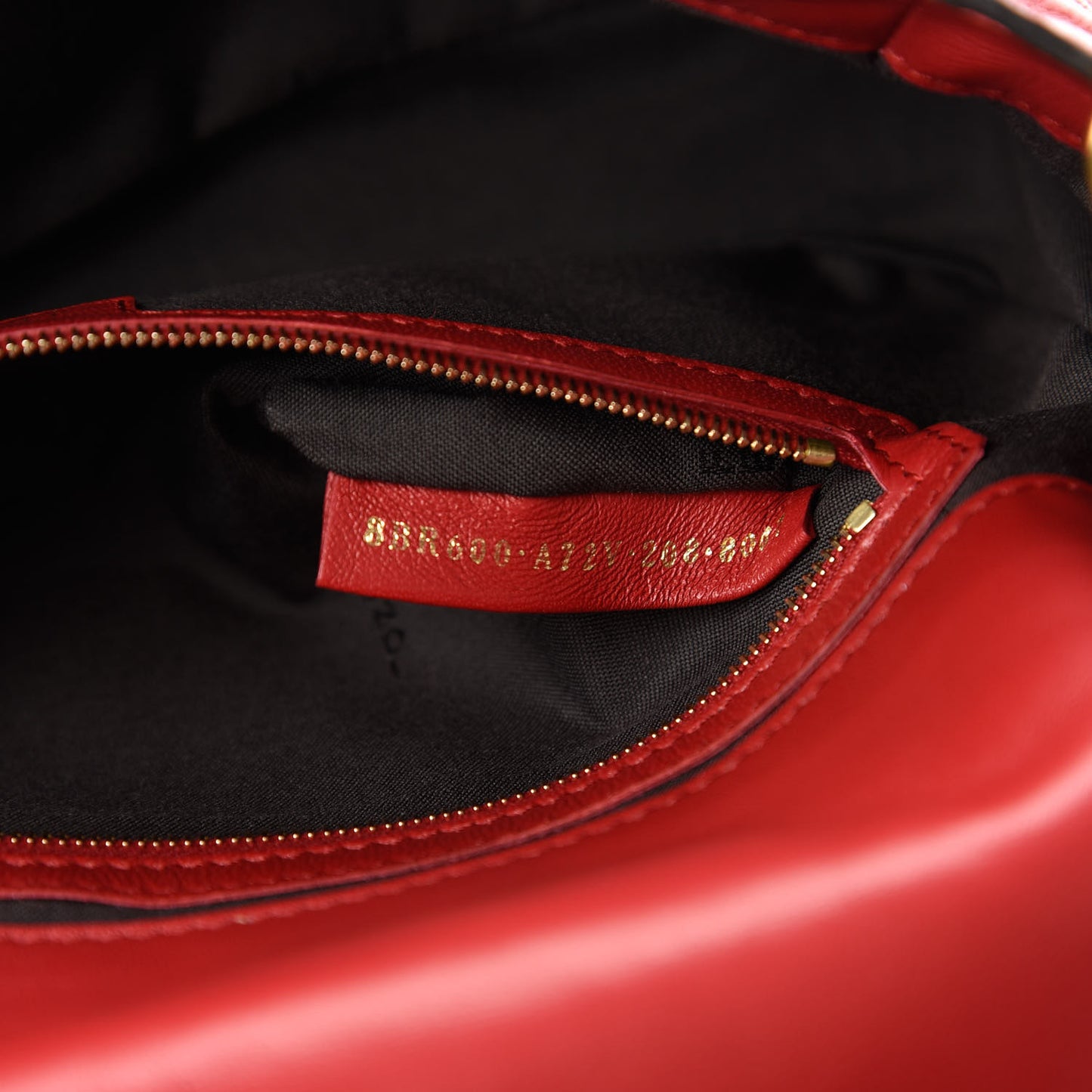 Nappa FF 1974 Embossed Baguette Fragola