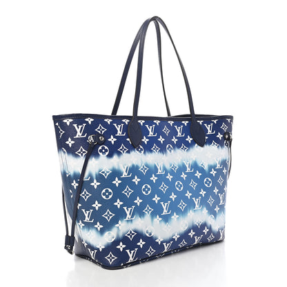 Louis Vuitton Monogram Escale Neverfull MM Blue 4 of 11