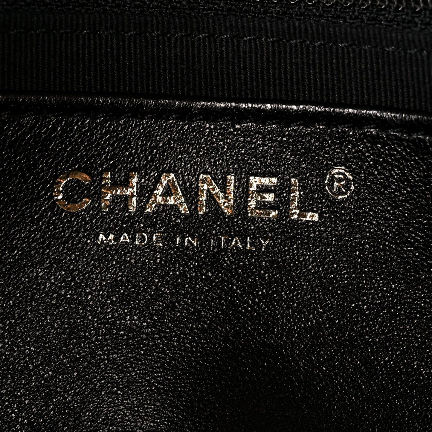 Lambskin Quilted Large CC Funky Town Flap Black