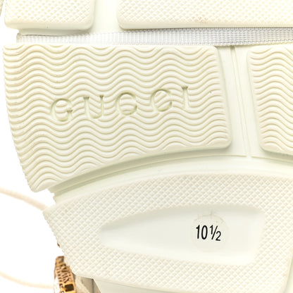 Gucci X SEGA Mesh Calfskin Suede Removable Crystals Mens Flashtrek Sneakers 10.5 Great White 6 of 7