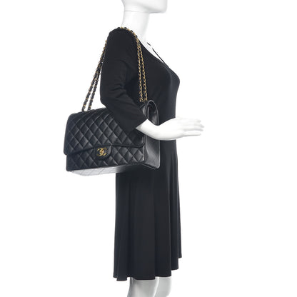 Chanel Caviar Quilted Maxi Double Flap Black 2 of 16