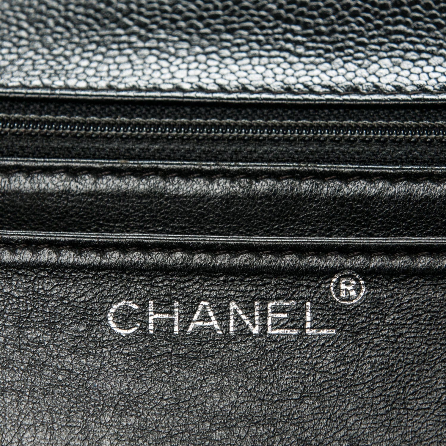Chanel Caviar Quilted Jumbo Kelly Flap Black 7 of 10