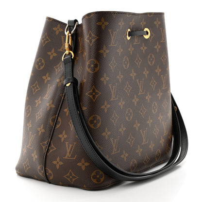 Louis Vuitton Monogram Neonoe MM Black 3 of 9