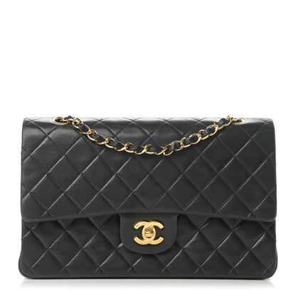 Chanel Lambskin Quilted Medium Double Flap Black 1 of 20