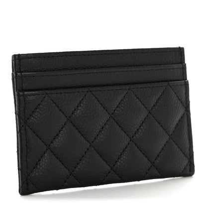 Chanel Caviar Quilted Boy Card Holder Black 3 of 8