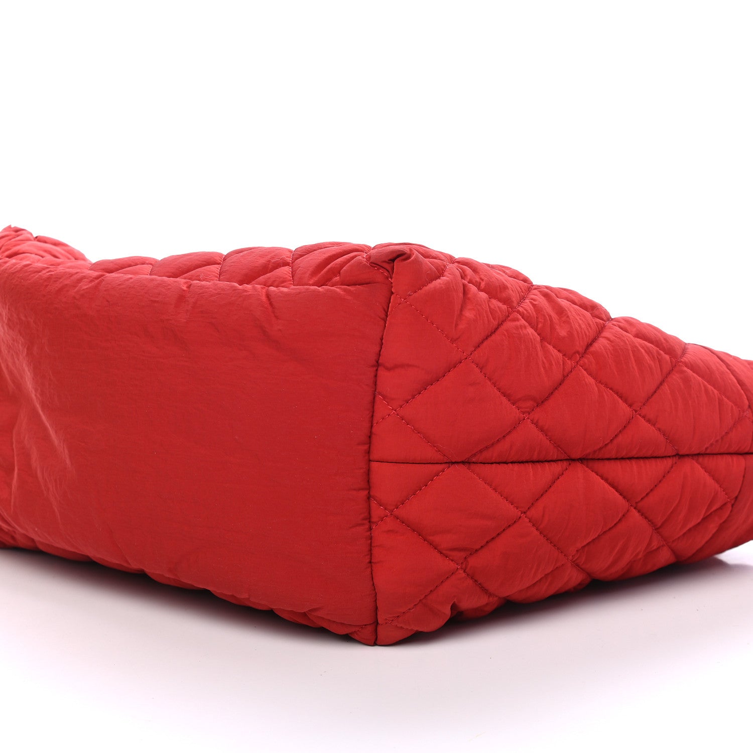 Chanel Nylon Quilted Coco Cocoon Tote Red 9 of 9