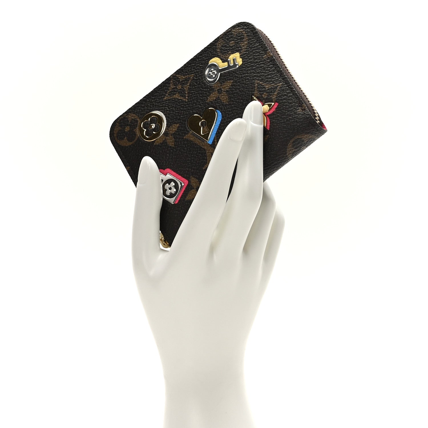 Louis Vuitton Monogram LV Love Lock Zippy Coin Purse 2 of 6