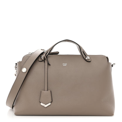 Fendi Vitello Dolce Large By The Way Boston Bag Tortora 1 of 12