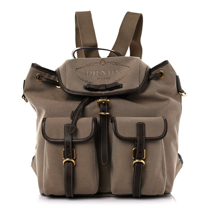 Prada Jacquard Logo Rucksack Backpack Corda Bruciato 1 of 9