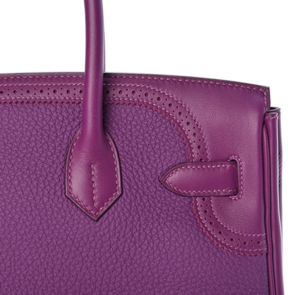 Hermes Togo Swift Ghillies Birkin 30 Anemone 8 of 36