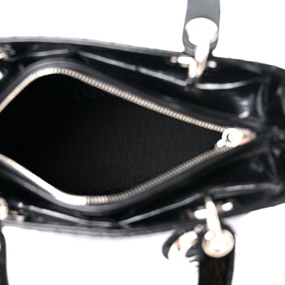 Christian Dior Patent Cannage Stitched Medium Lady Dior Black 5 of 11