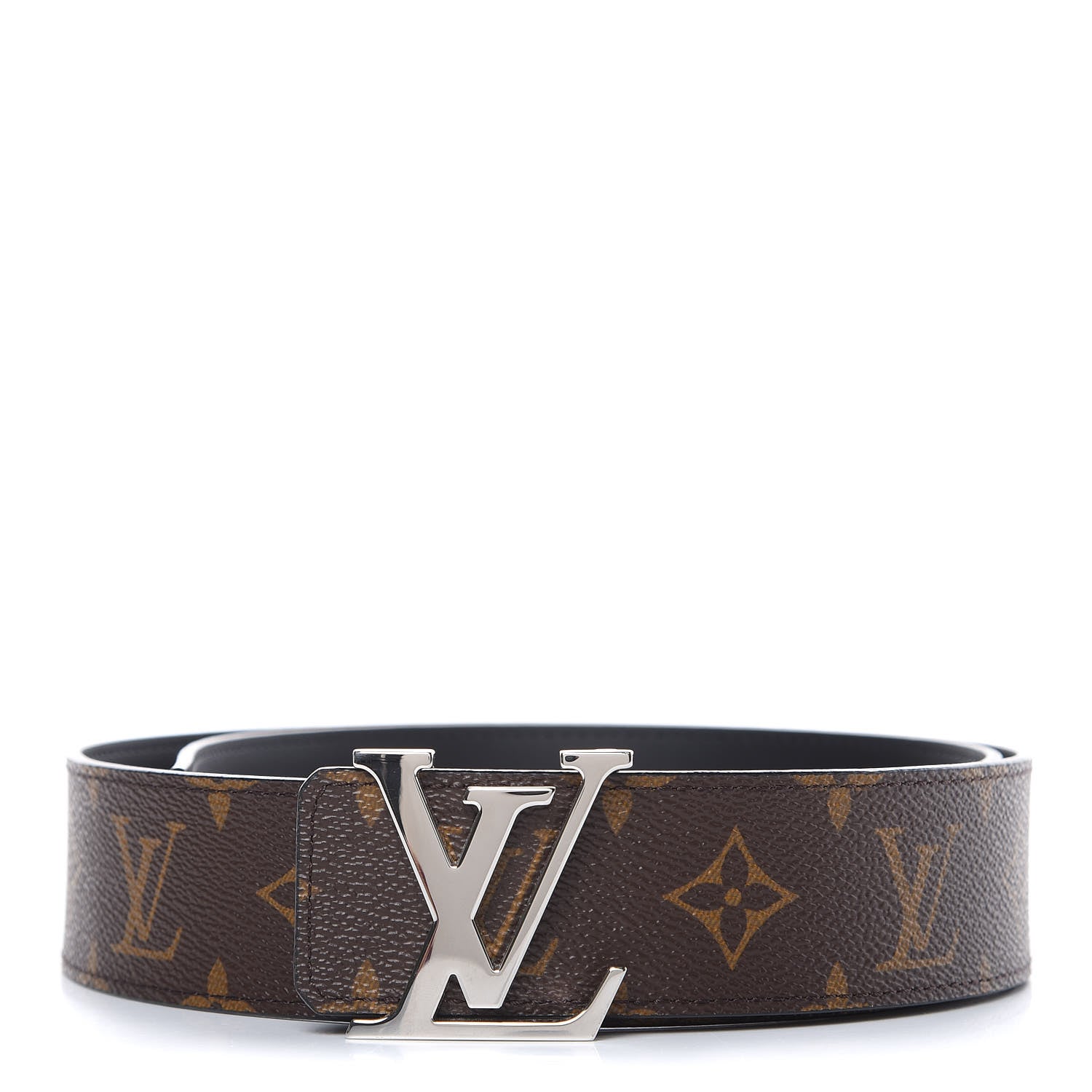 Louis Vuitton Calfskin Monogram 40mm LV Initiales Reversible Belt 85 34 Black 1 of 7