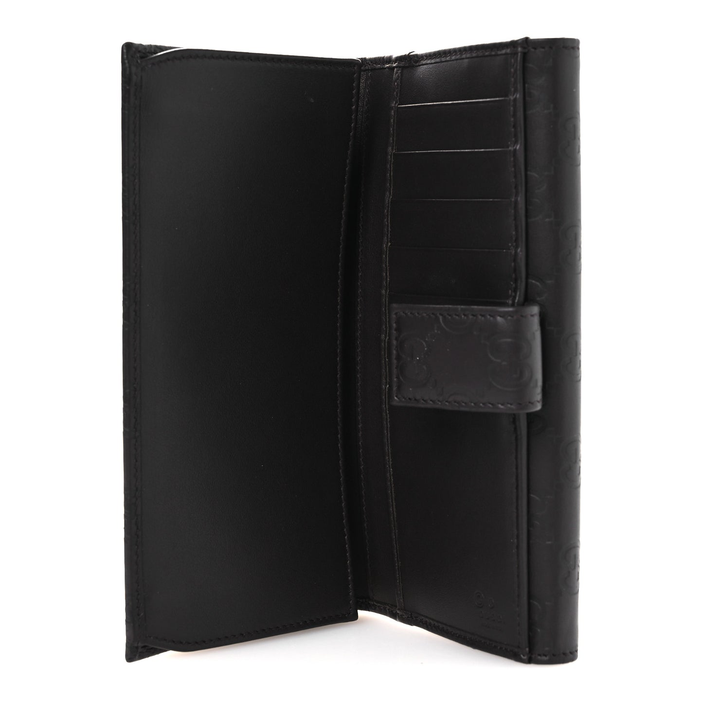 Guccissima Eclipse Continental Flap Wallet Dark Brown