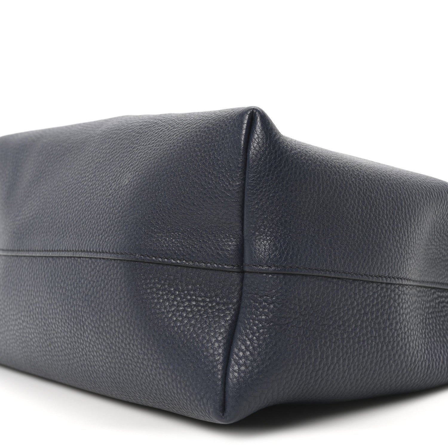 Prada Vitello Daino Embossed Logo Hobo Baltico 10 of 10