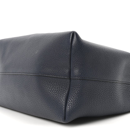 Prada Vitello Daino Embossed Logo Hobo Baltico 10 of 10