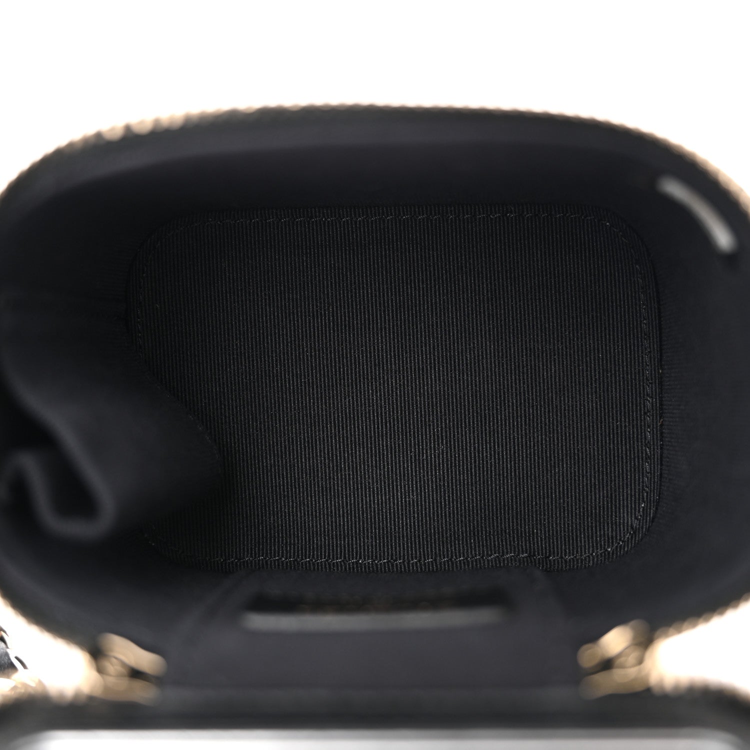 Chanel Lambskin Quilted Top Handle Mini Vanity Case With Chain Black 5 of 10