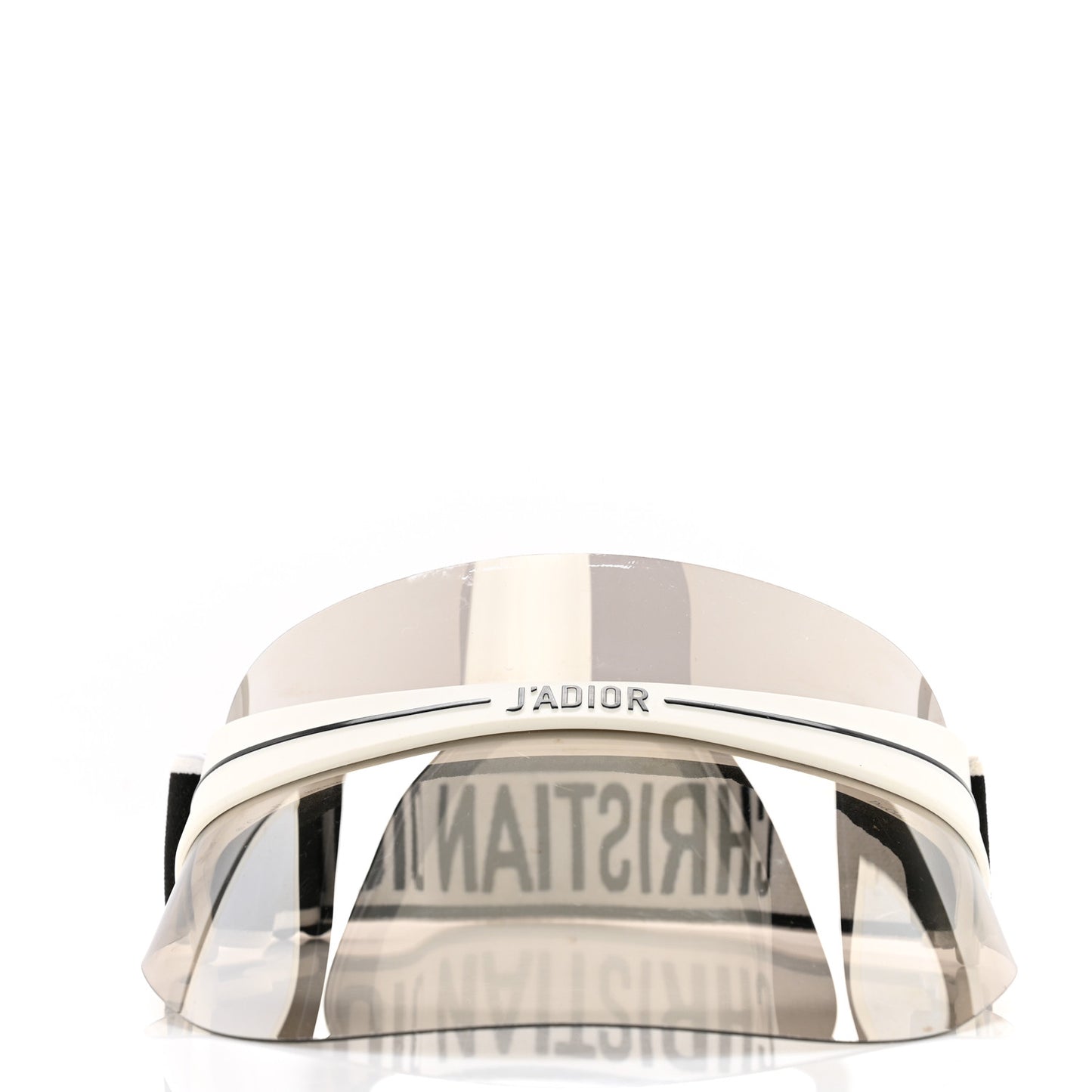 Mirrored DiorClub1 Sun Visor Silver