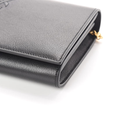 Saint Laurent Calfskin Monogram Belle de Jour Chain Clutch Black 9 of 9
