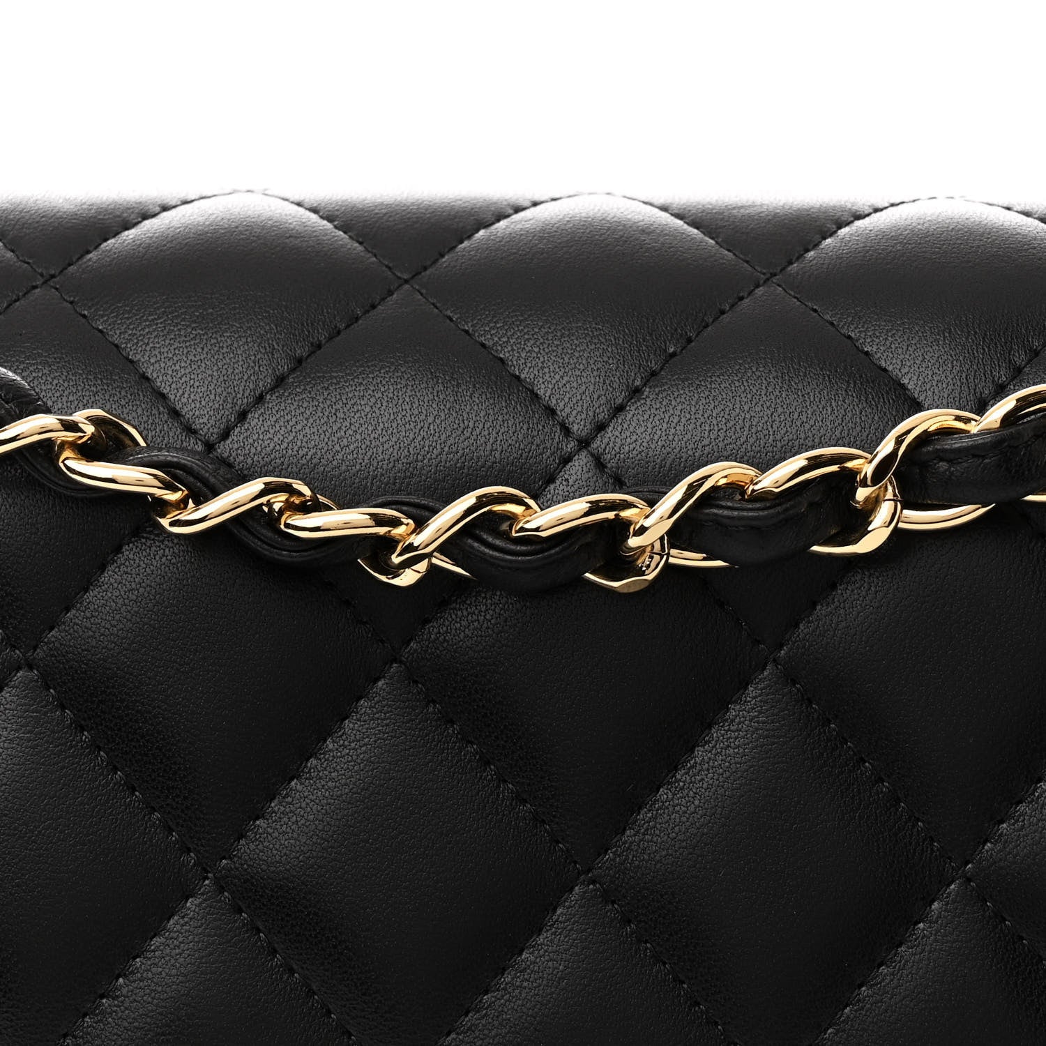 Chanel Lambskin Quilted Jumbo Double Flap Black 8 of 14