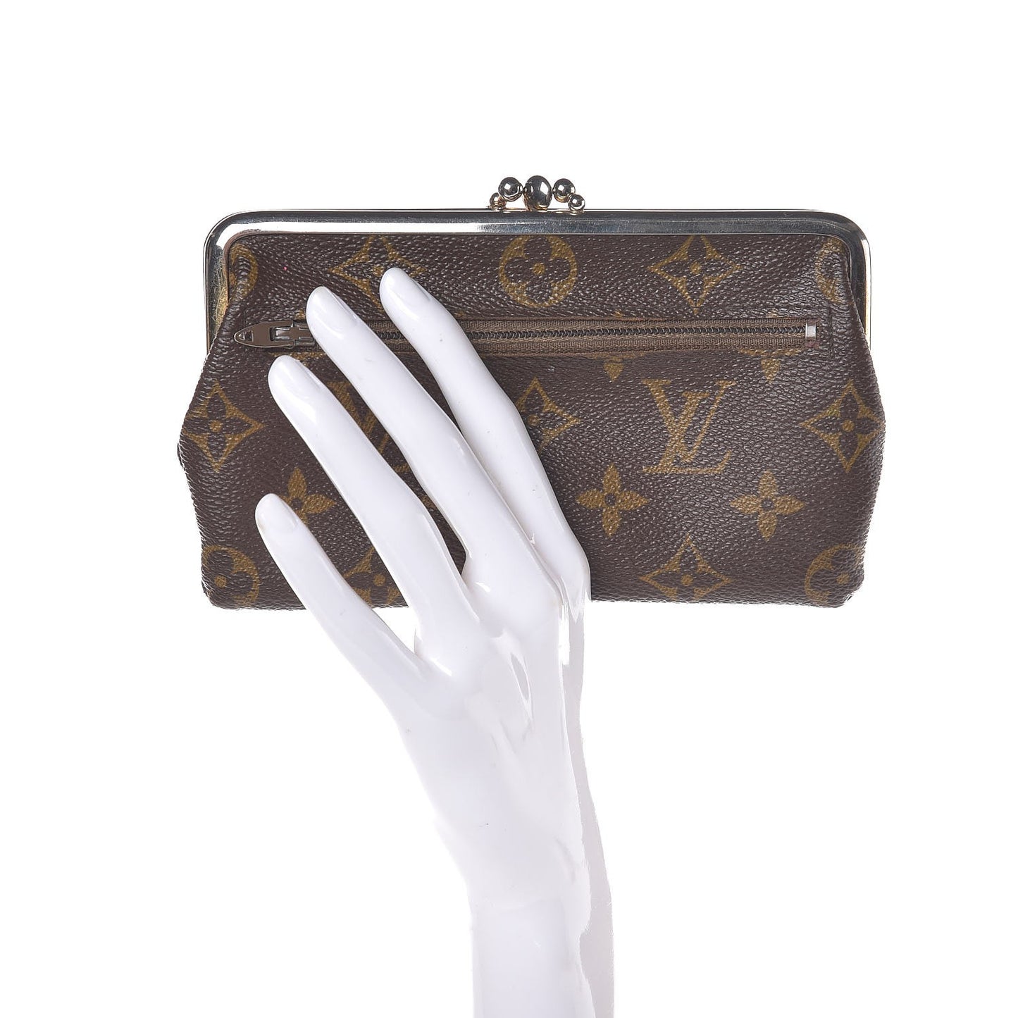 Monogram Kisslock Coin Purse